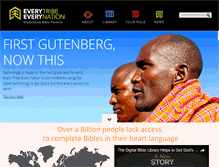 Tablet Screenshot of everytribeeverynation.org